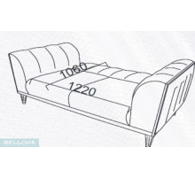 Двухместный диван-кровать Гравита (Gravita) GRAV-03 Беллона