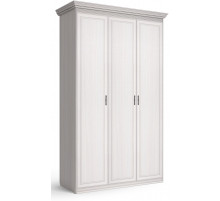 Шкаф 3-х дверный Неаполь Ясень анкор светлый (патина "серебро")