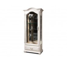 Шкаф с витриной  Давиль ММ-126-54Л (белая эмаль)